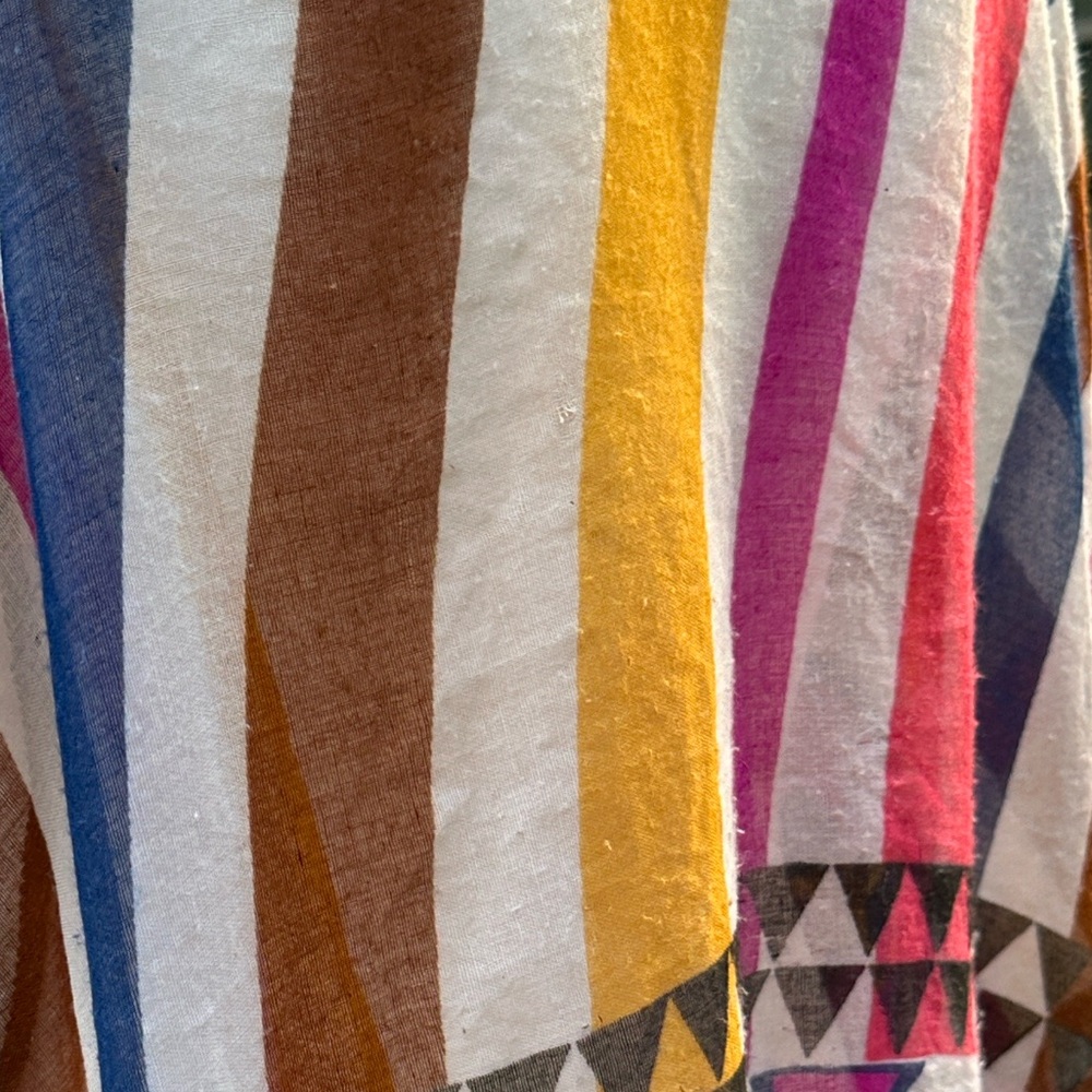 Anthropologie Subtle Luxury - Stripe Bohemian Kimono Pre-Owned Condition - Picture 7 of 12